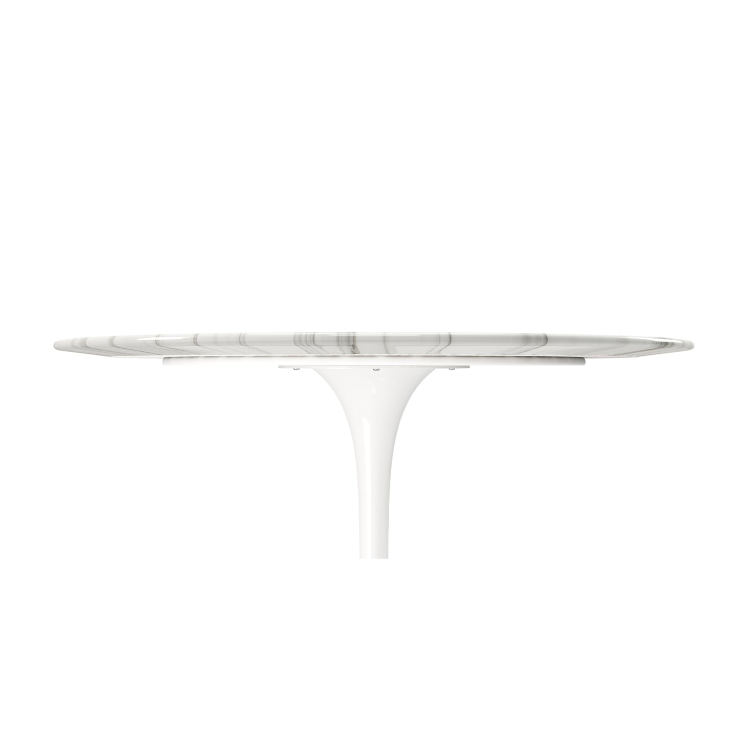 Tulip Marble Dining Table - 40" Round White