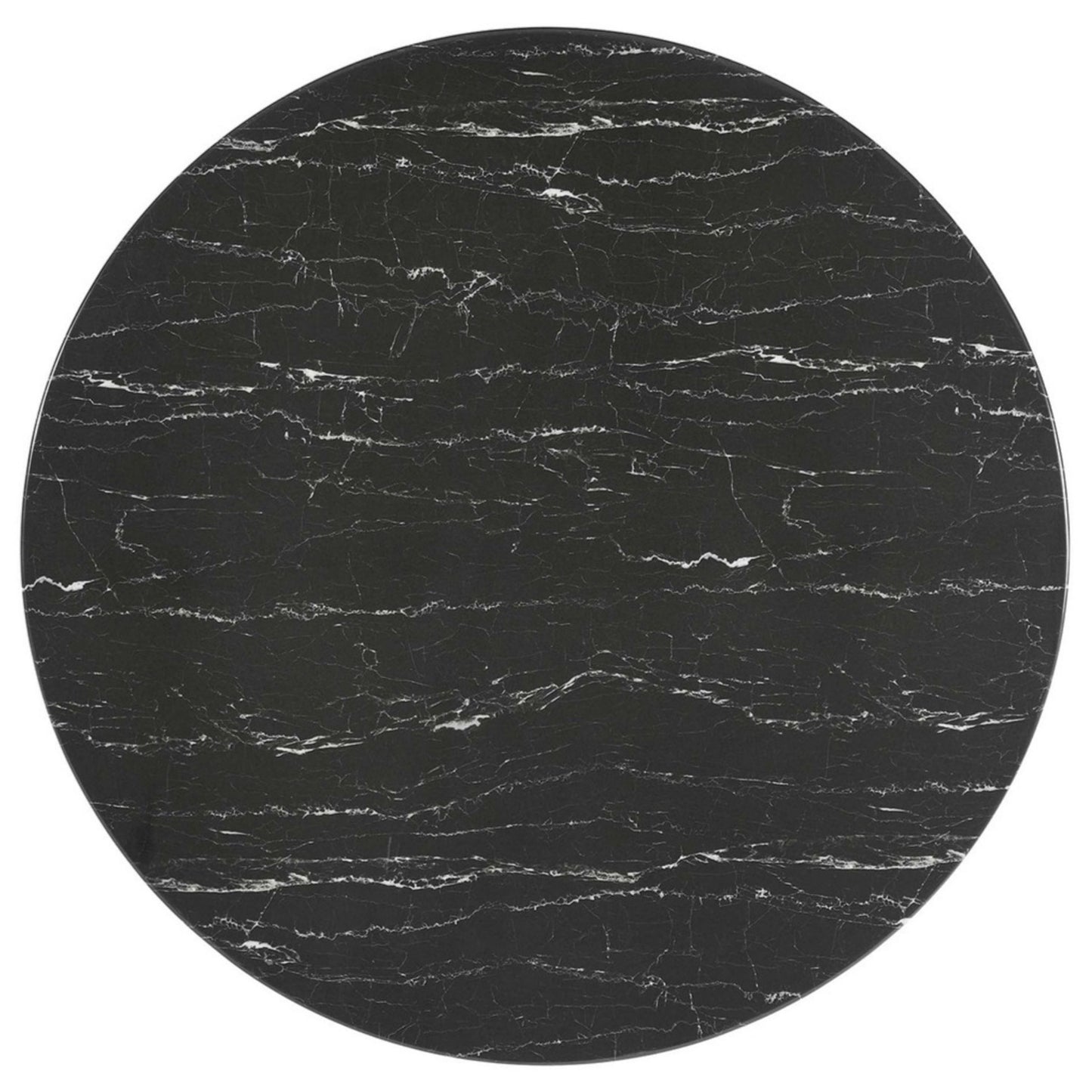 Tulip Marble Dining Table - 48" Round White Base