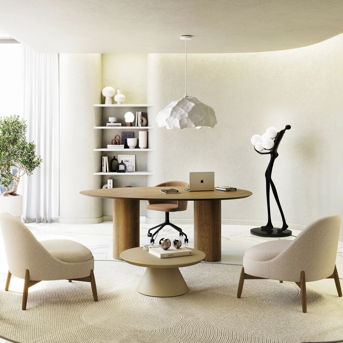 Osmose Dining Table, Walnut