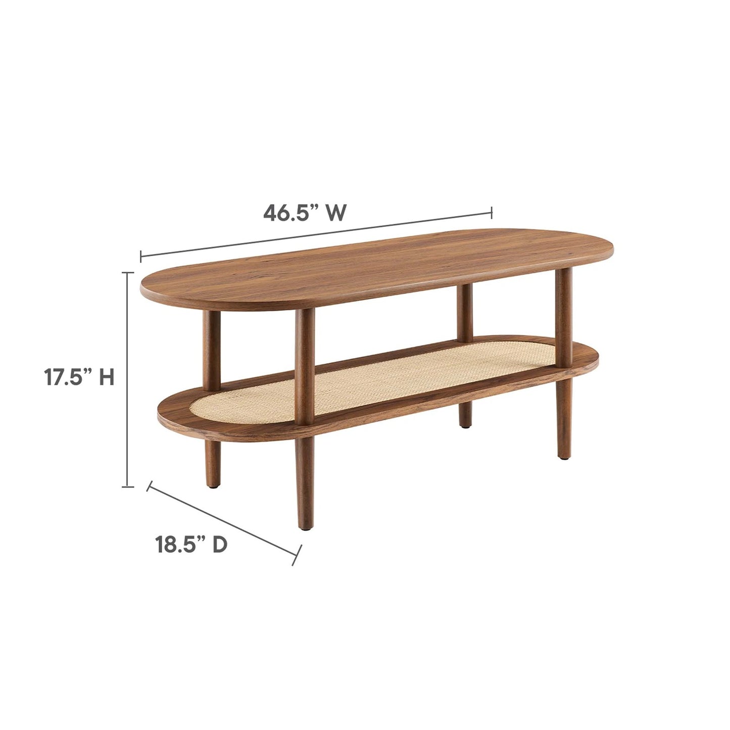 Callix Coffee Table, Walnut