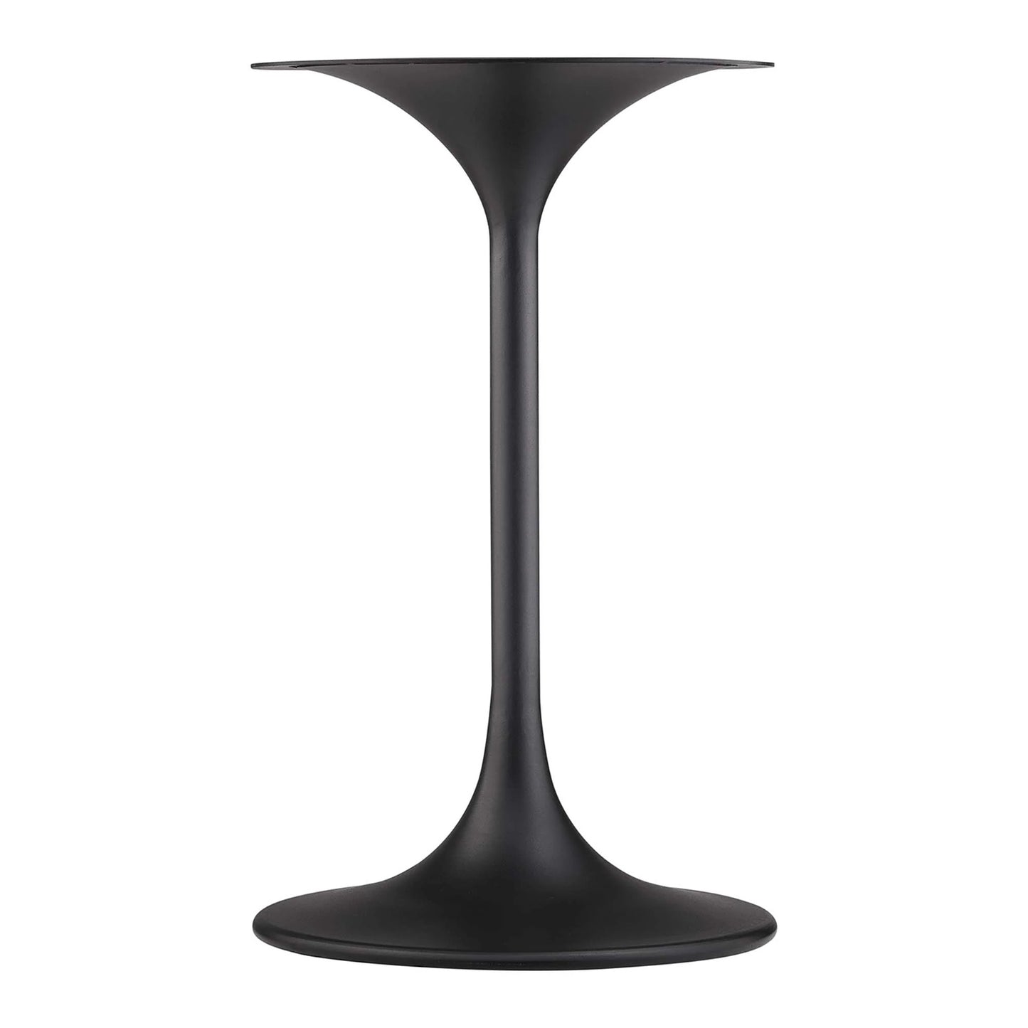 Tulip Marble Side Table - 20" Round, Black Terrazzo