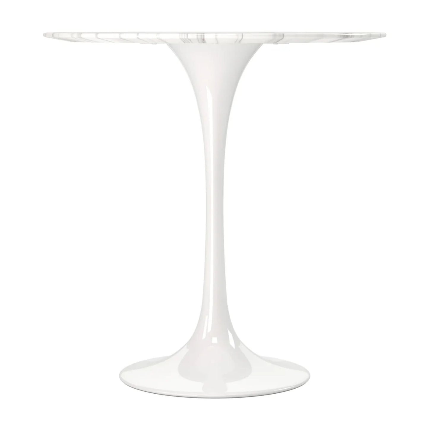 Tulip Marble Side Table - 20" Round, White