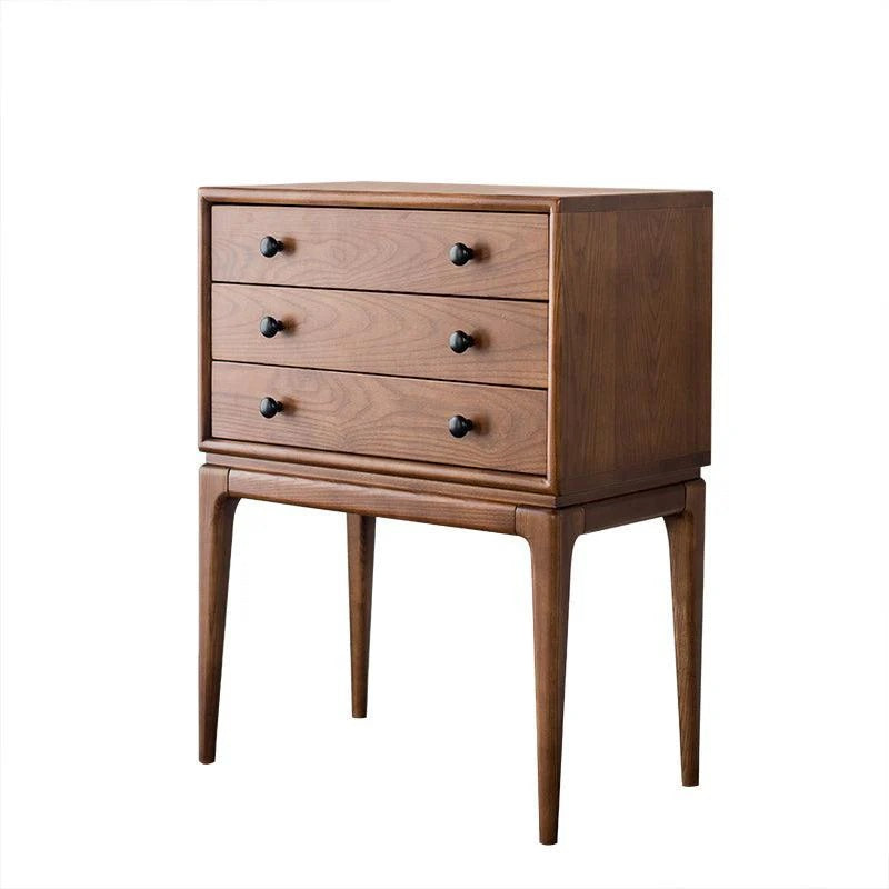 H Solid Wood Chest Of Drawers, Walnut