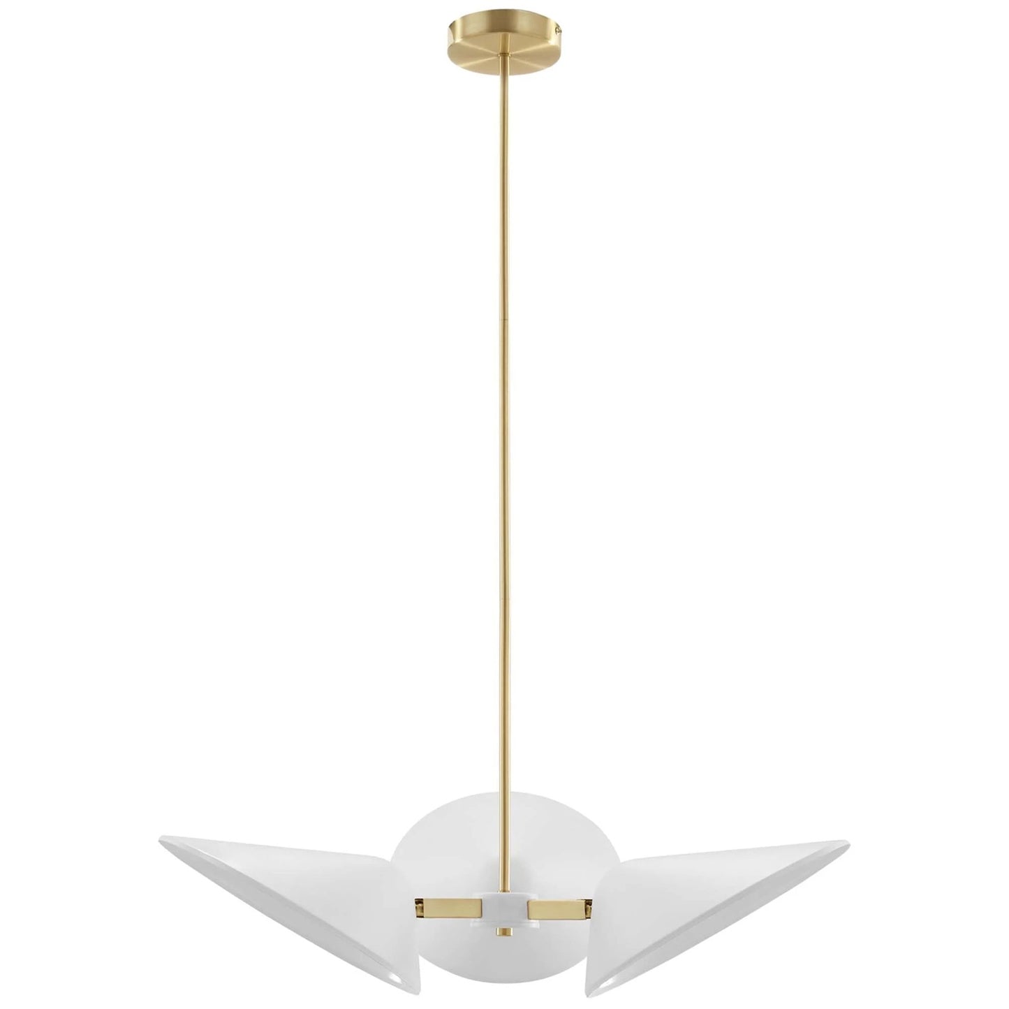 Ramon 3-Light 3" Arm Pendant, White
