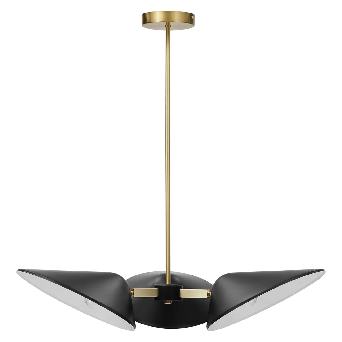 Ramon 3-Light 3" Arm Pendant, Black
