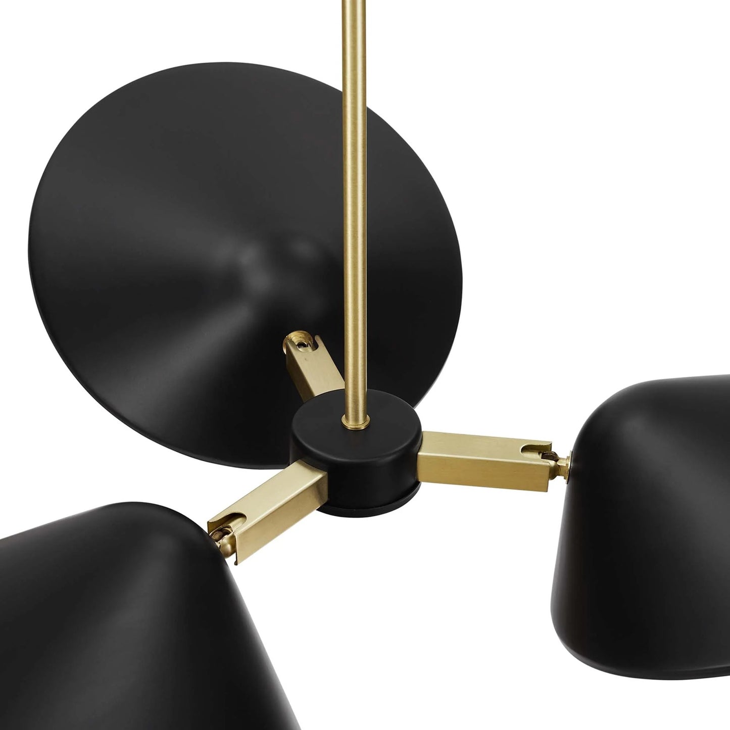 Ramon 3-Light 3" Arm Pendant, Black