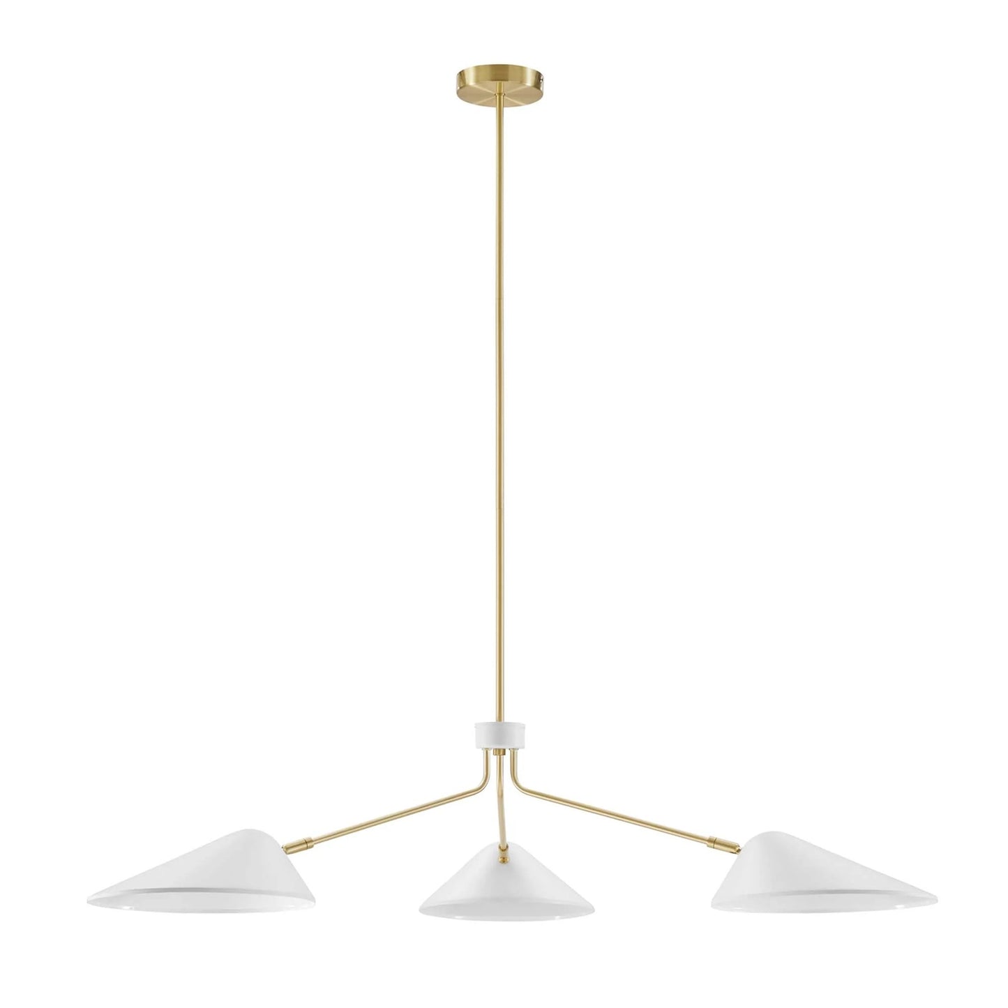 Ramon 3-Light 14" Arm Pendant, White