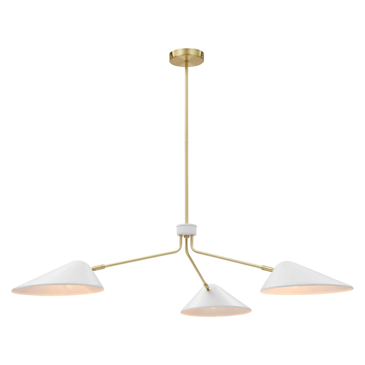 Ramon 3-Light 14" Arm Pendant, White