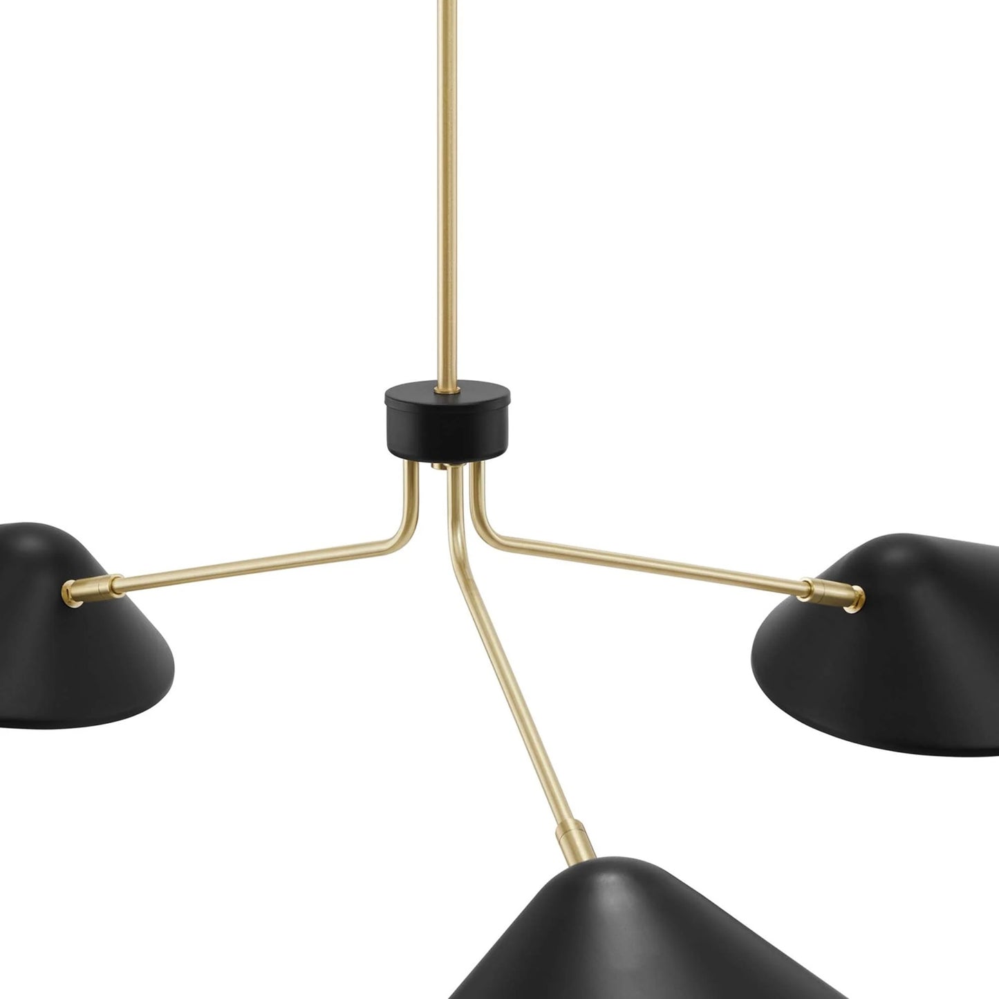 Ramon 3-Light 14" Arm Pendant, Black