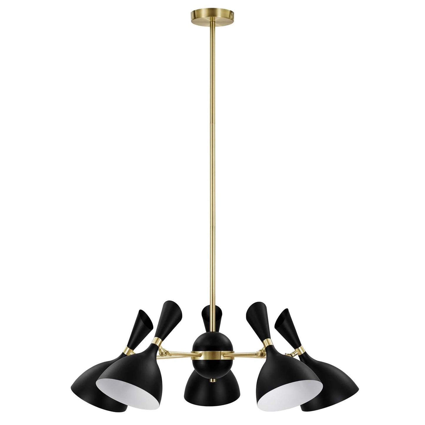 Harmony 5-Light 6" Arm Pendant, Black