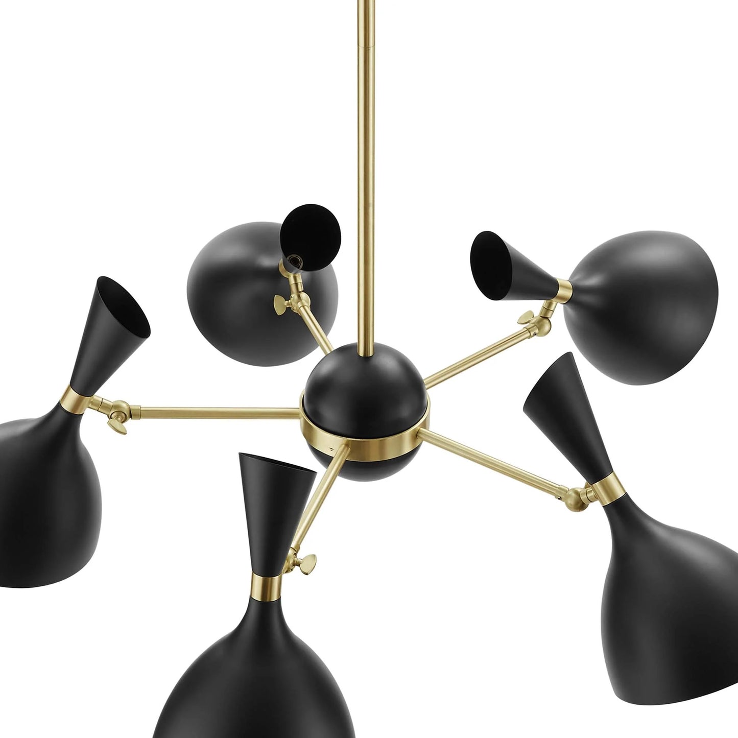 Harmony 5-Light 6" Arm Pendant, Black