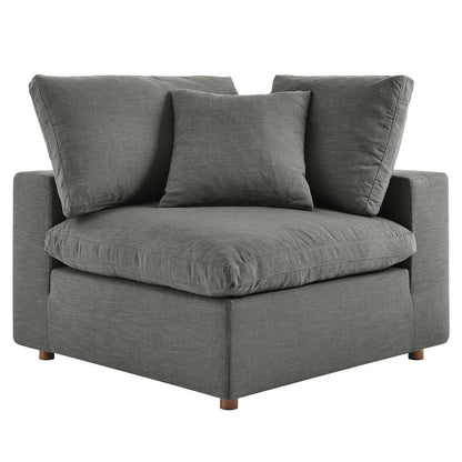 Haven 4 Seater Sectional Sofa With Ottoman, Gray