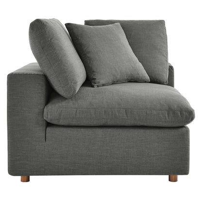 Haven 4 Seater Sectional Sofa With Ottoman, Gray