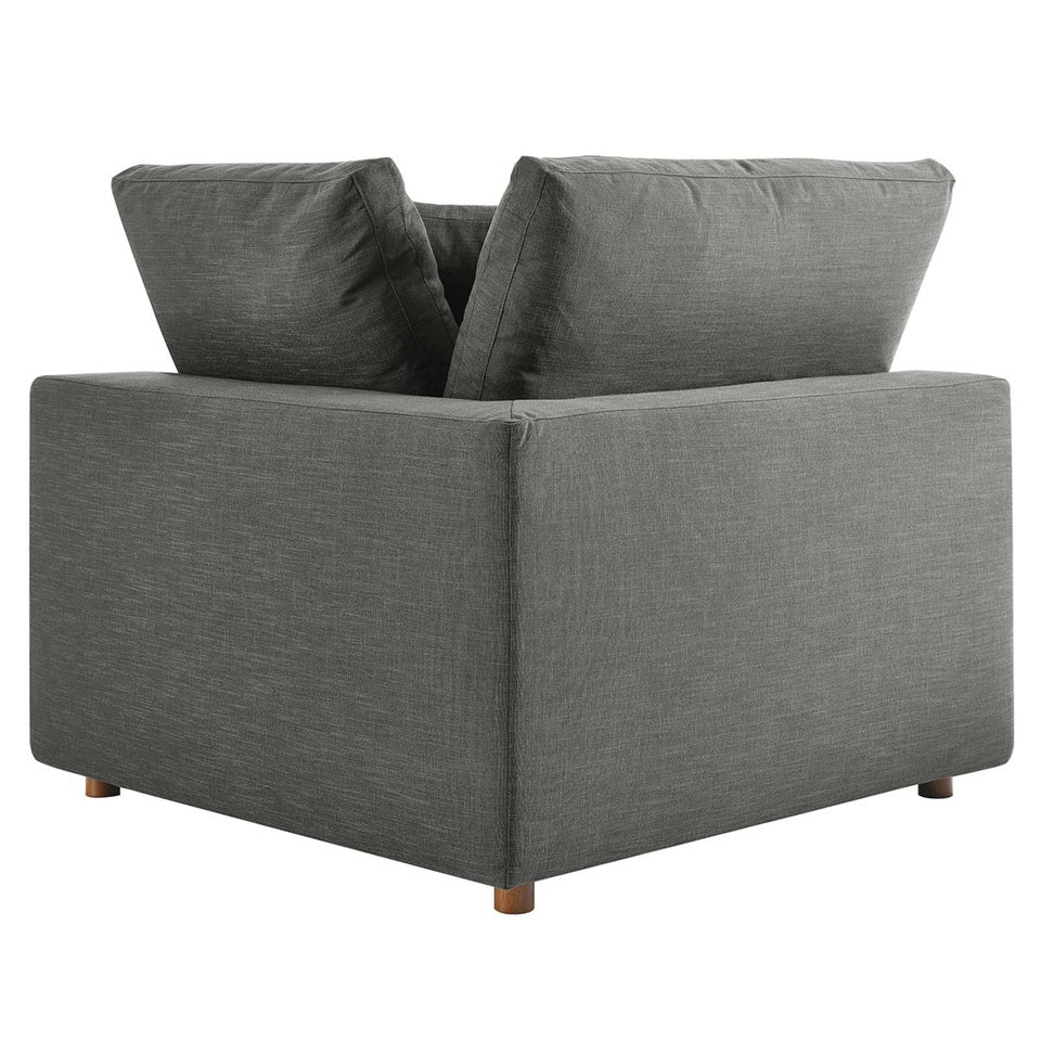 Haven 4 Seater Sectional Sofa With Ottoman, Gray