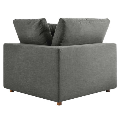 Haven 4 Seater Sectional Sofa With Ottoman, Gray