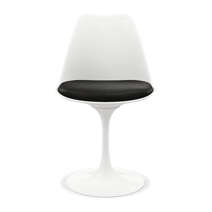 Tulip Swivel Side Chair, Black