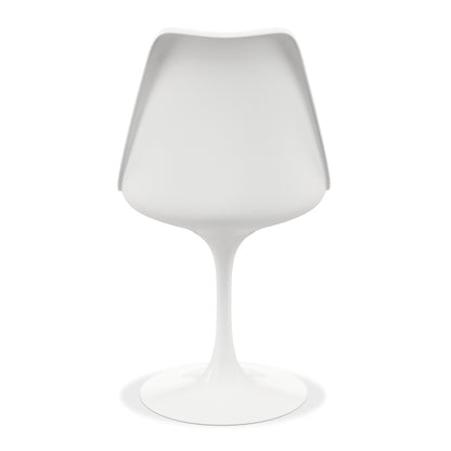 Tulip Swivel Side Chair, Black
