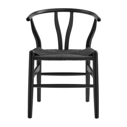 Y Dining Chair, Black-Black