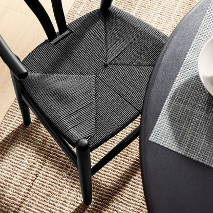 Y Dining Chair, Black-Black