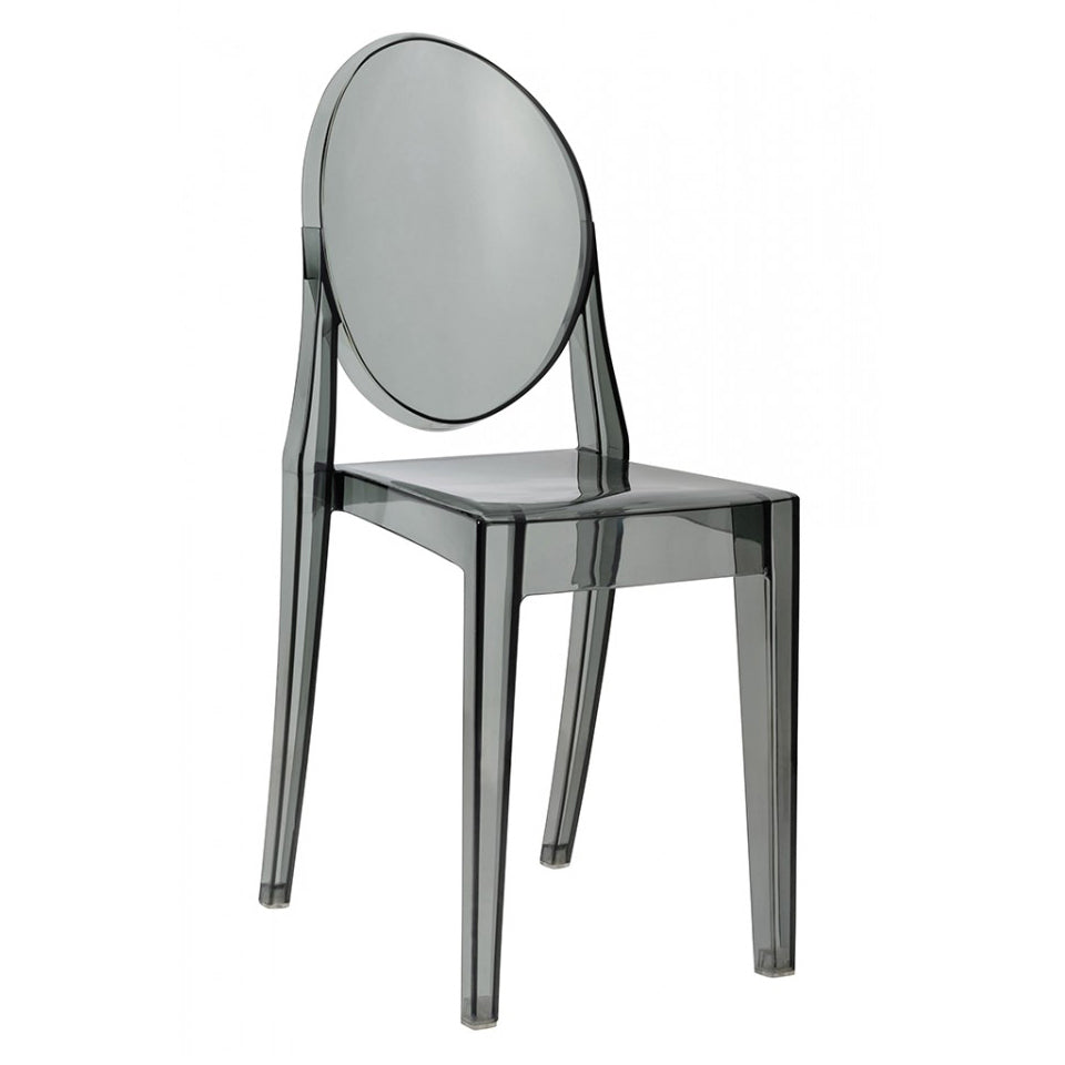 Ghost Dining Chair, Smoke Gray