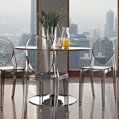Ghost Dining Chair, Smoke Gray