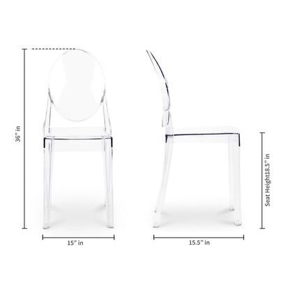 Ghost Dining Chair, Clear