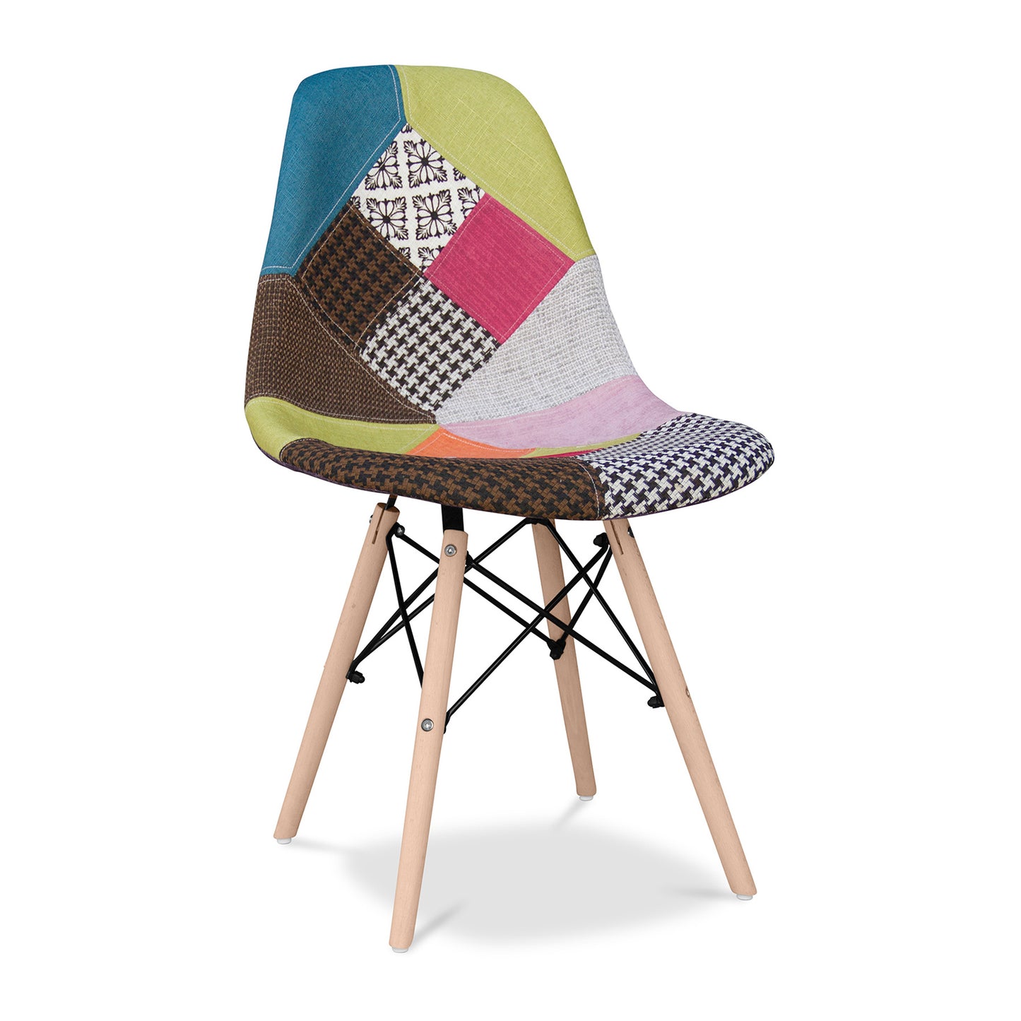Eiffel Chair With Wood Legs, Multi