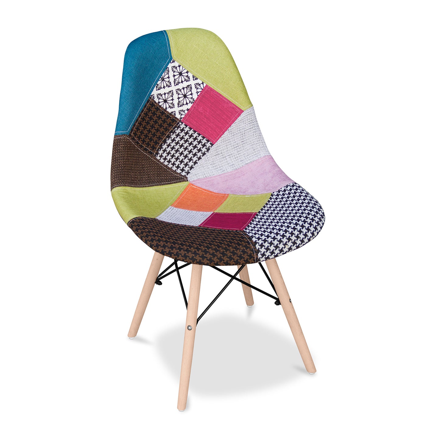 Eiffel Chair With Wood Legs, Multi