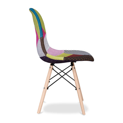 Eiffel Chair With Wood Legs, Multi
