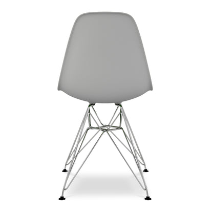 Eiffel Chair With Steel Legs, Gray