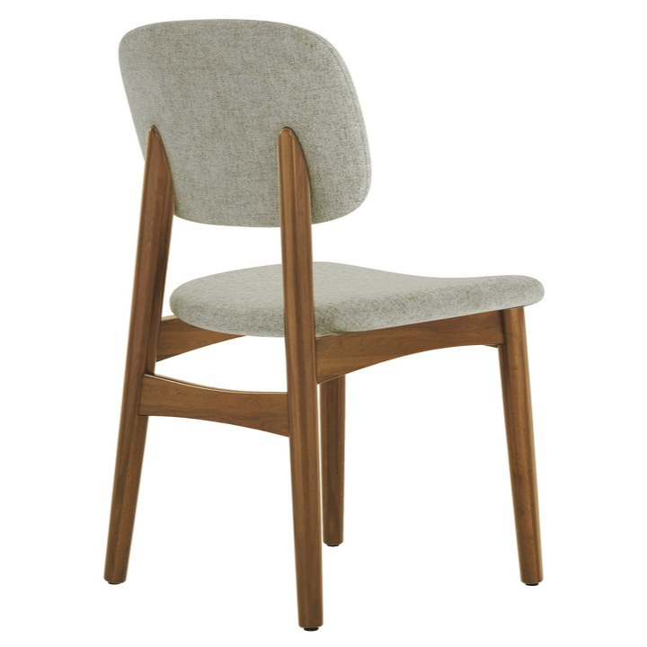 Cooper Dining Chair, Walnut Stain, Ivory