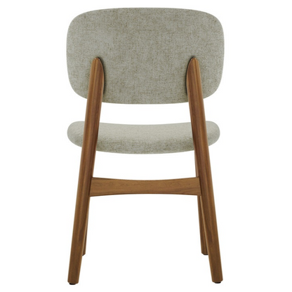Cooper Dining Chair, Walnut Stain, Ivory