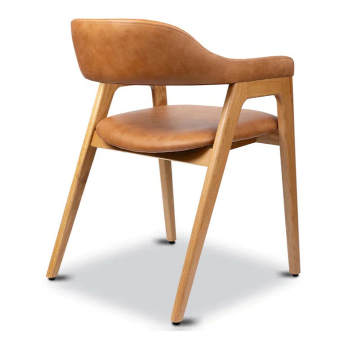 Atlas Leather Dining Chair, Tan