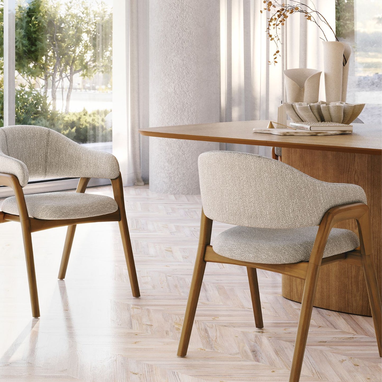 Zeno Dining Chair, Gray