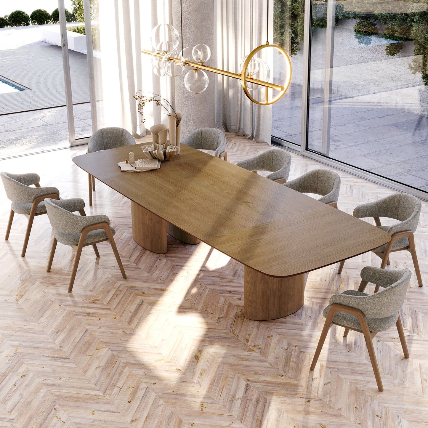 Zeno Dining Chair, Gray