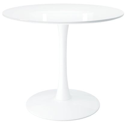 Tulip 36" Round Wood Dining Table Set, White