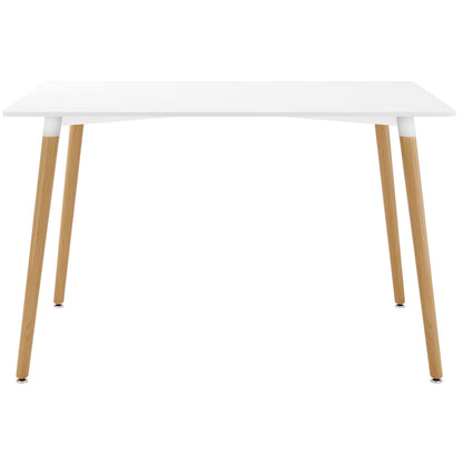 Vincent White Dining Set, Spindle Chairs