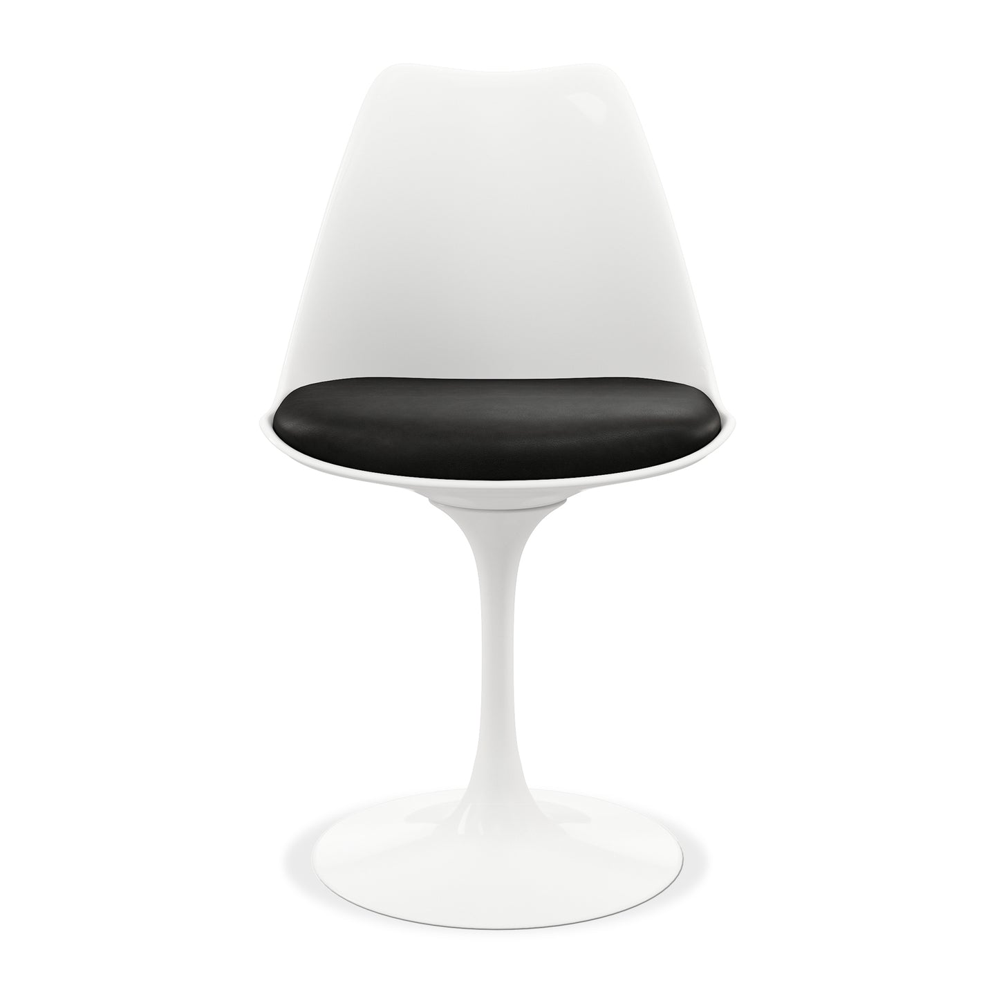 Tulip 32" Marble Dining Table & Chairs Set, Black