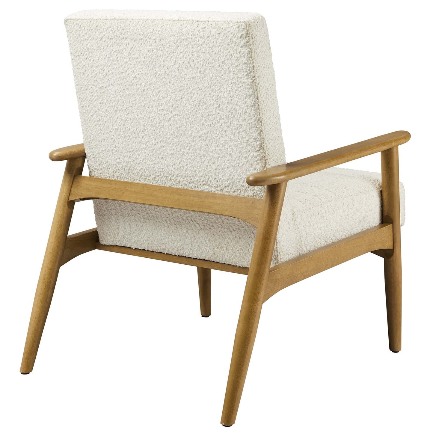 Zain Boucle Lounge Chair, Ivory