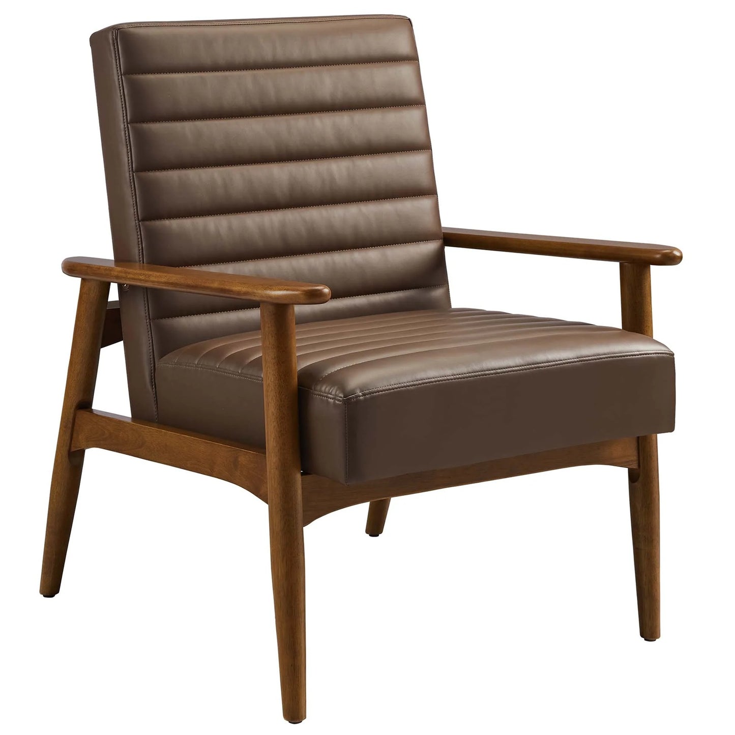 Zain Lounge Chair, Brown