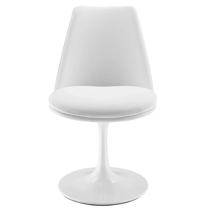 Rose Swivel Side Chair, White