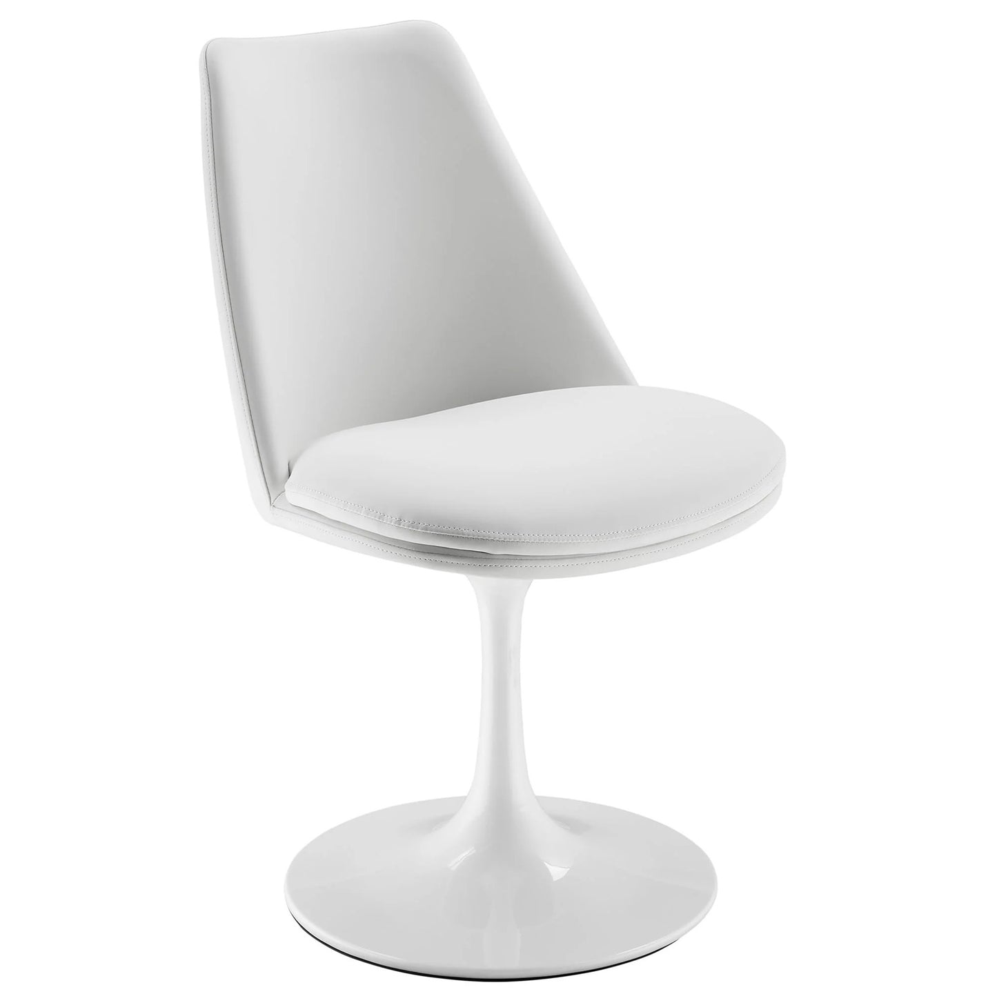 Rose Swivel Side Chair, White
