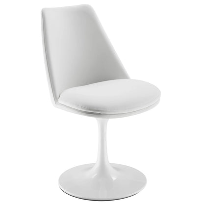 Rose Swivel Side Chair, White