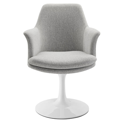 Rose Swivel Armchair, Light Gray