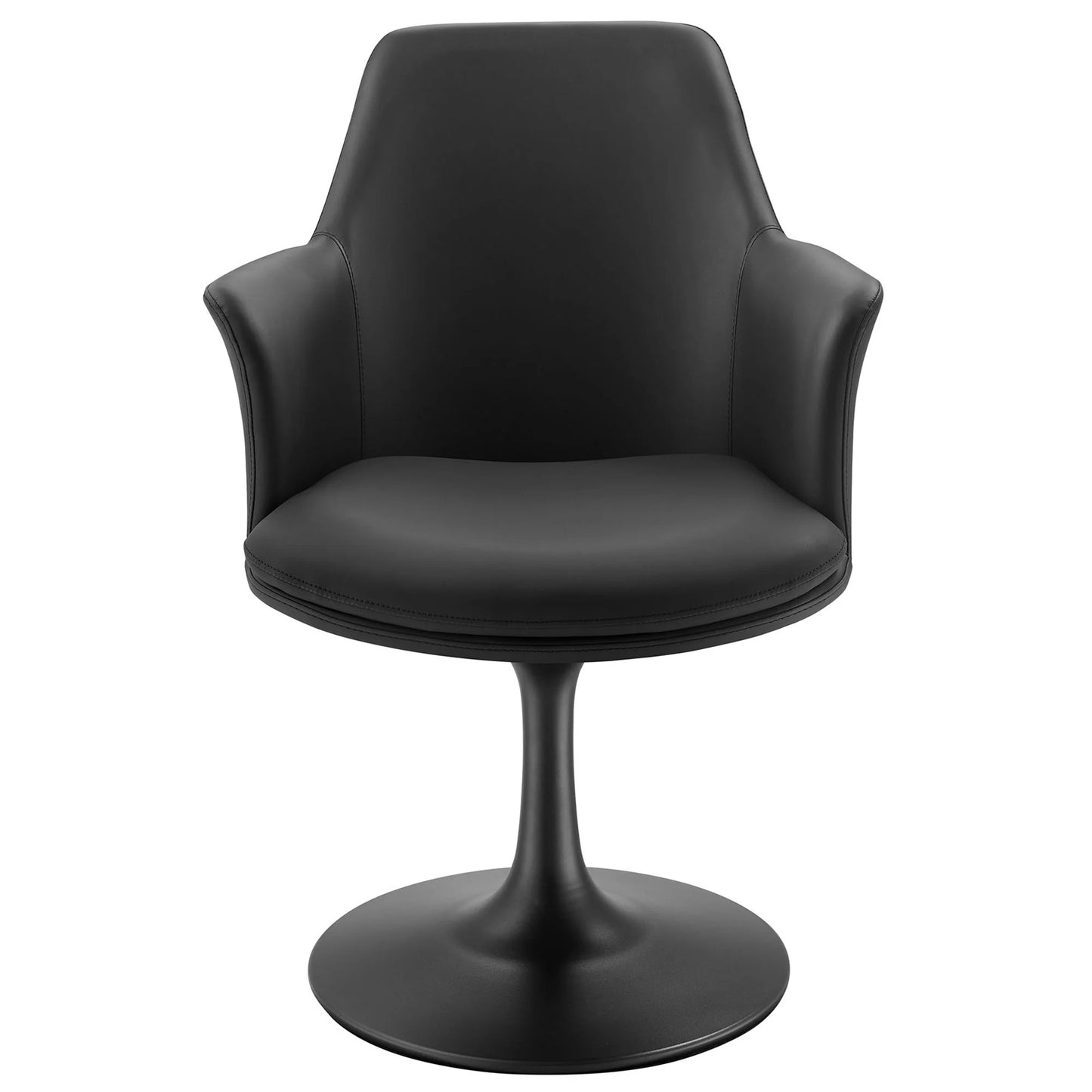 Rose Swivel Armchair, Black
