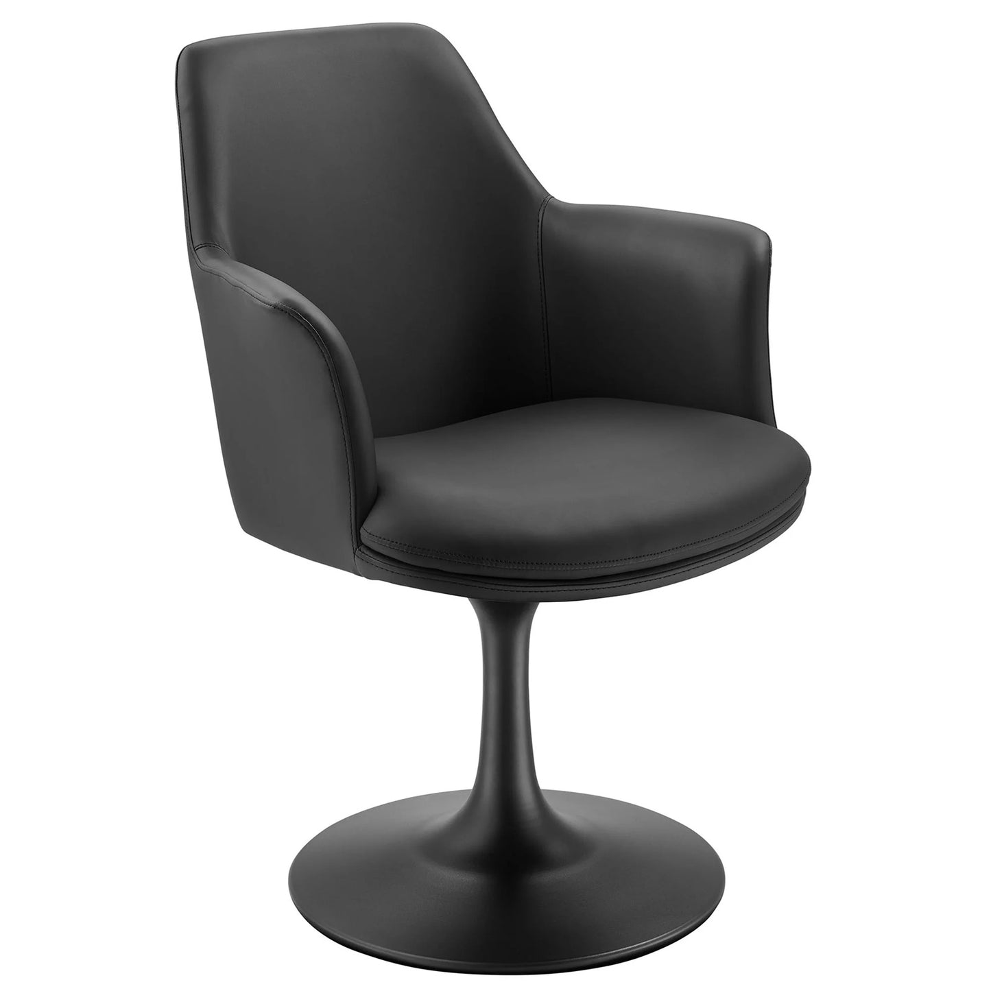 Rose Swivel Armchair, Black