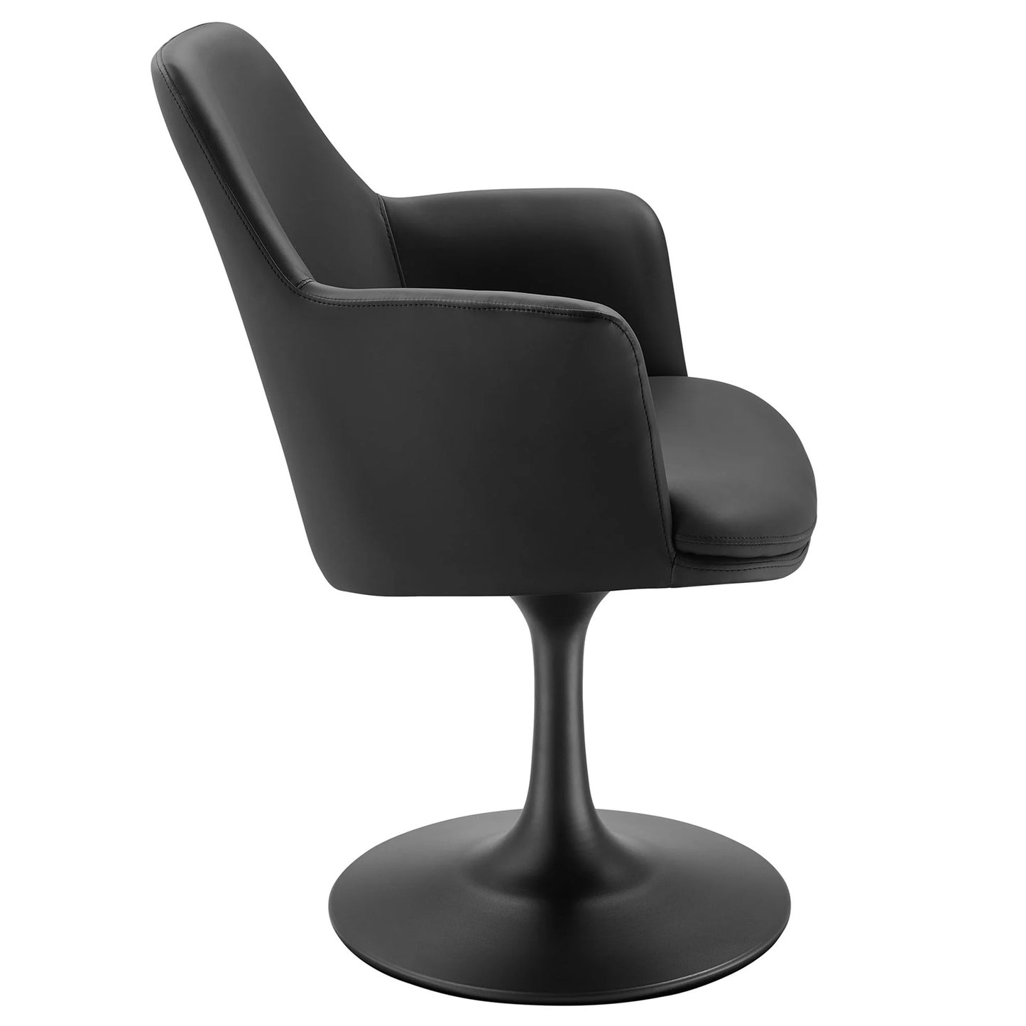 Rose Swivel Armchair, Black