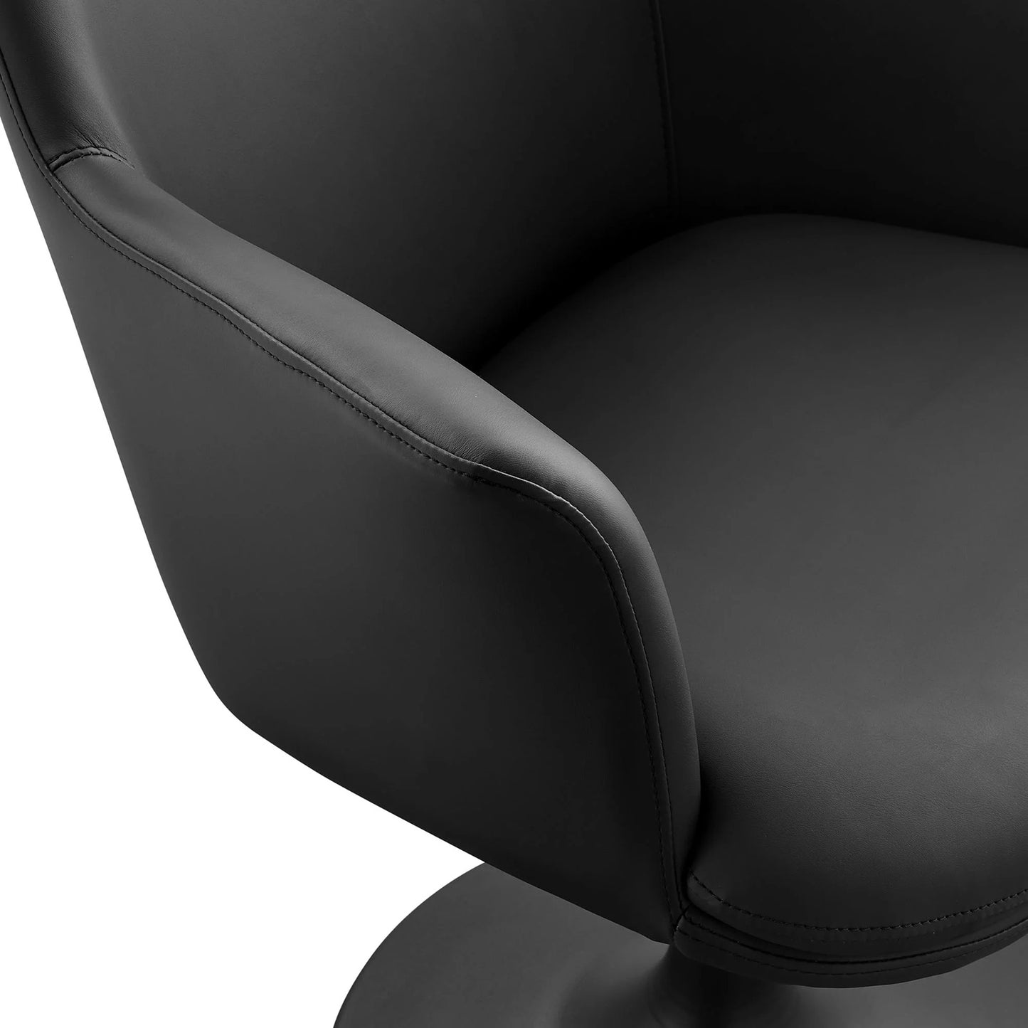 Rose Swivel Armchair, Black