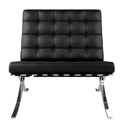 Pavilion Chair, Black Leather