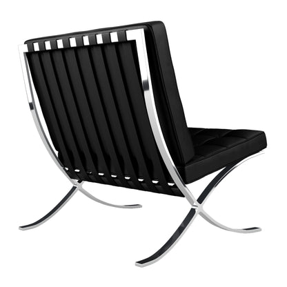Pavilion Chair, Black Leather